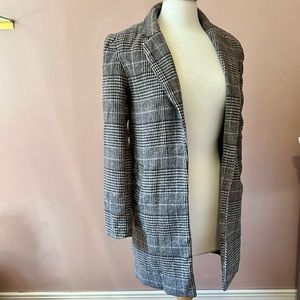 Plaid Collared Coat